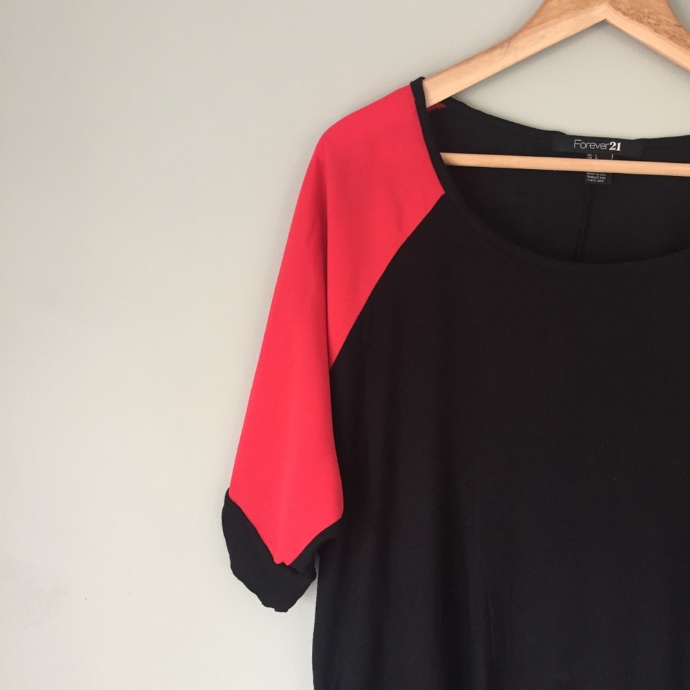 Forever 21 Colorblock Crop Top